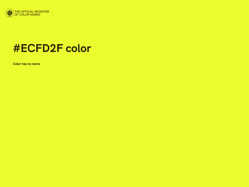 #ECFD2F color image