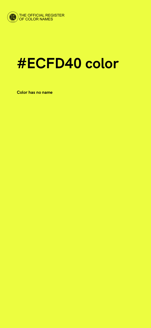 #ECFD40 color image