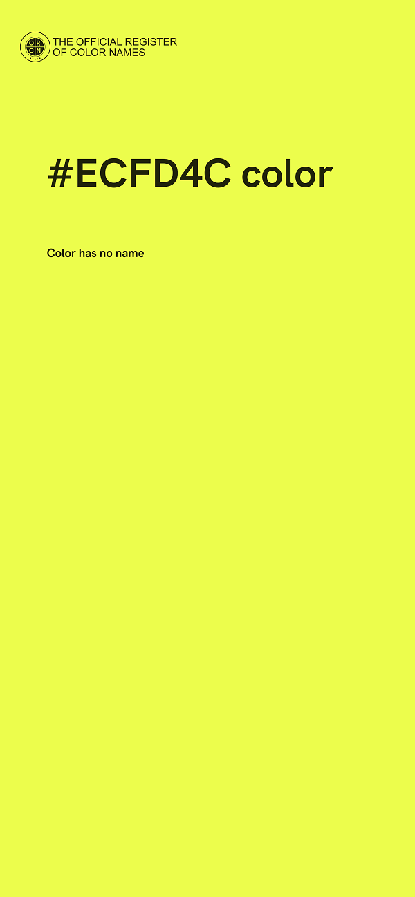 #ECFD4C color image