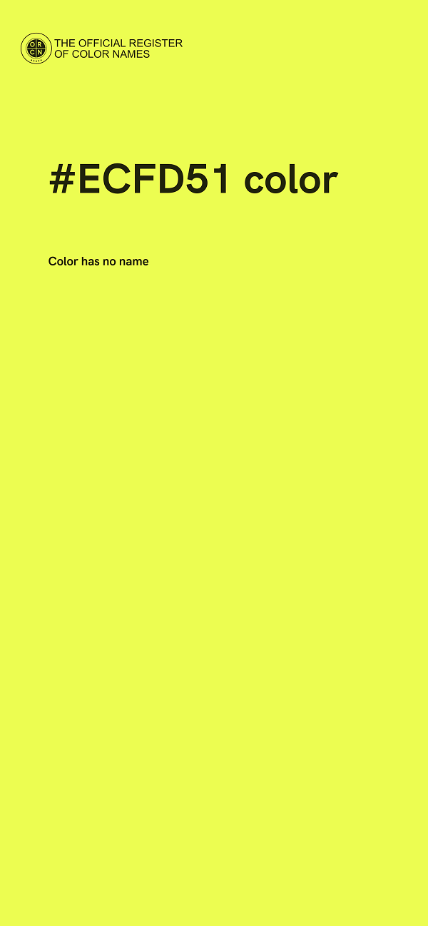 #ECFD51 color image