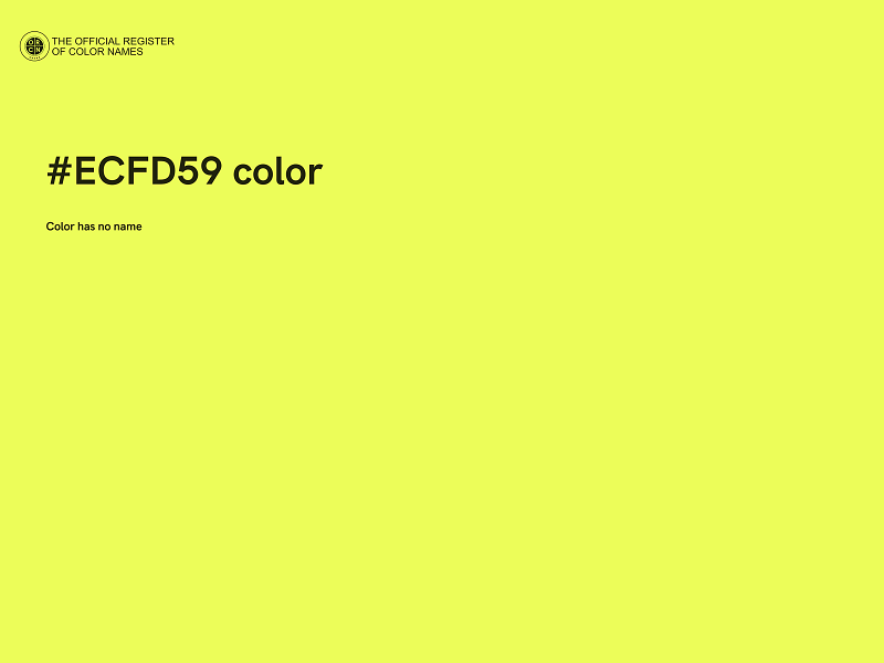 #ECFD59 color image