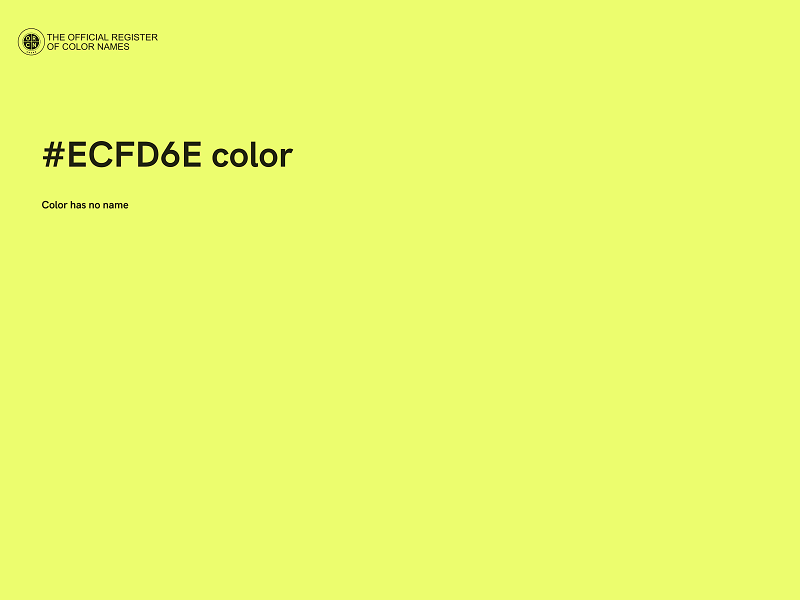 #ECFD6E color image