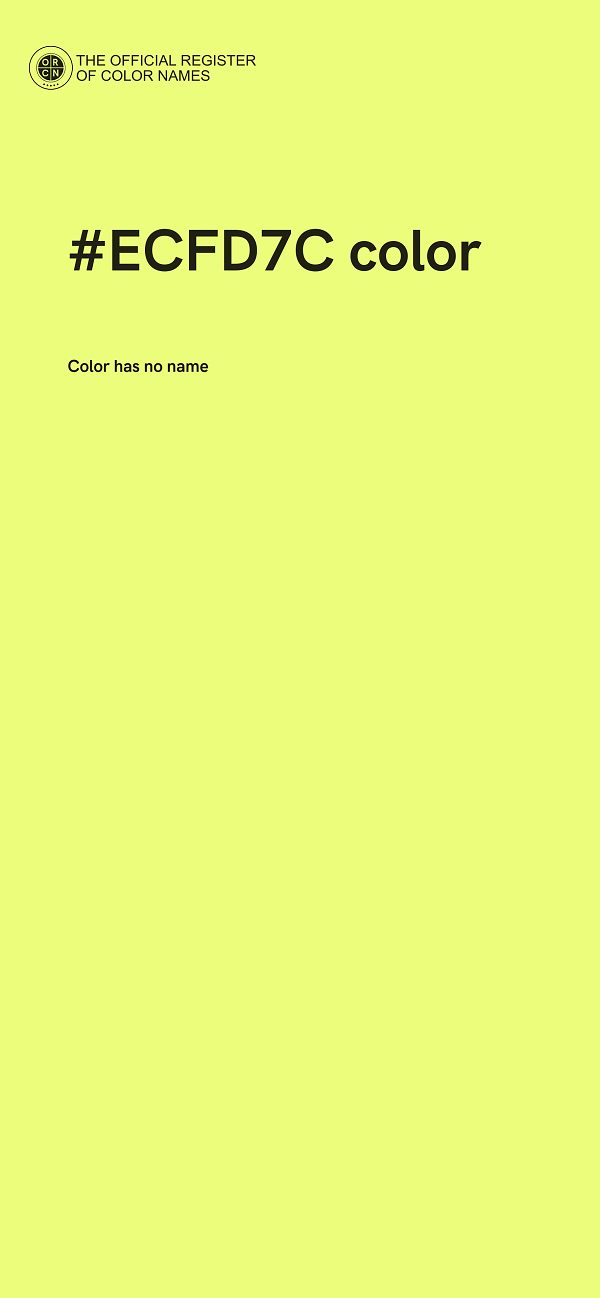 #ECFD7C color image