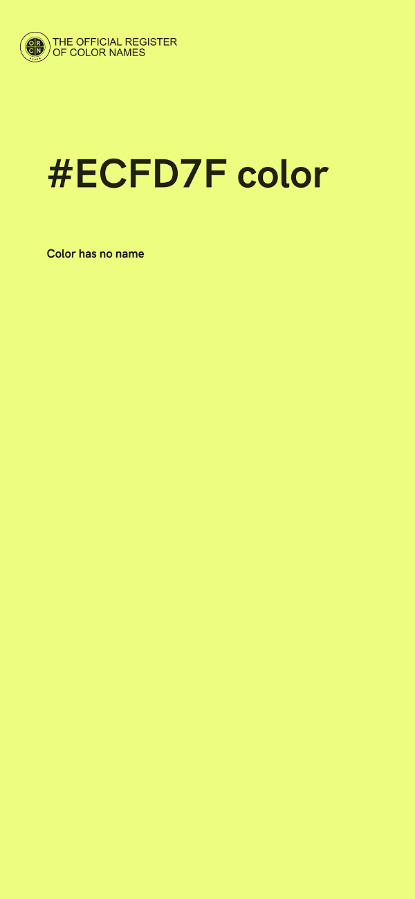 #ECFD7F color image