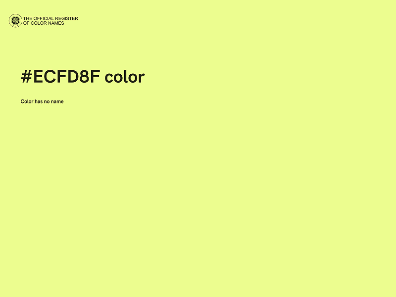 #ECFD8F color image