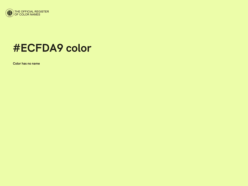 #ECFDA9 color image