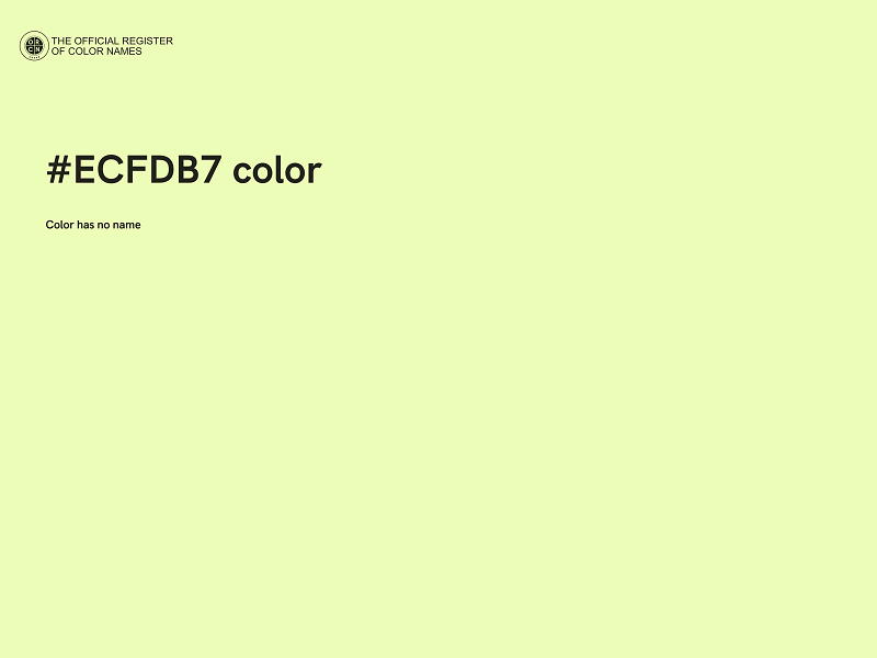 #ECFDB7 color image