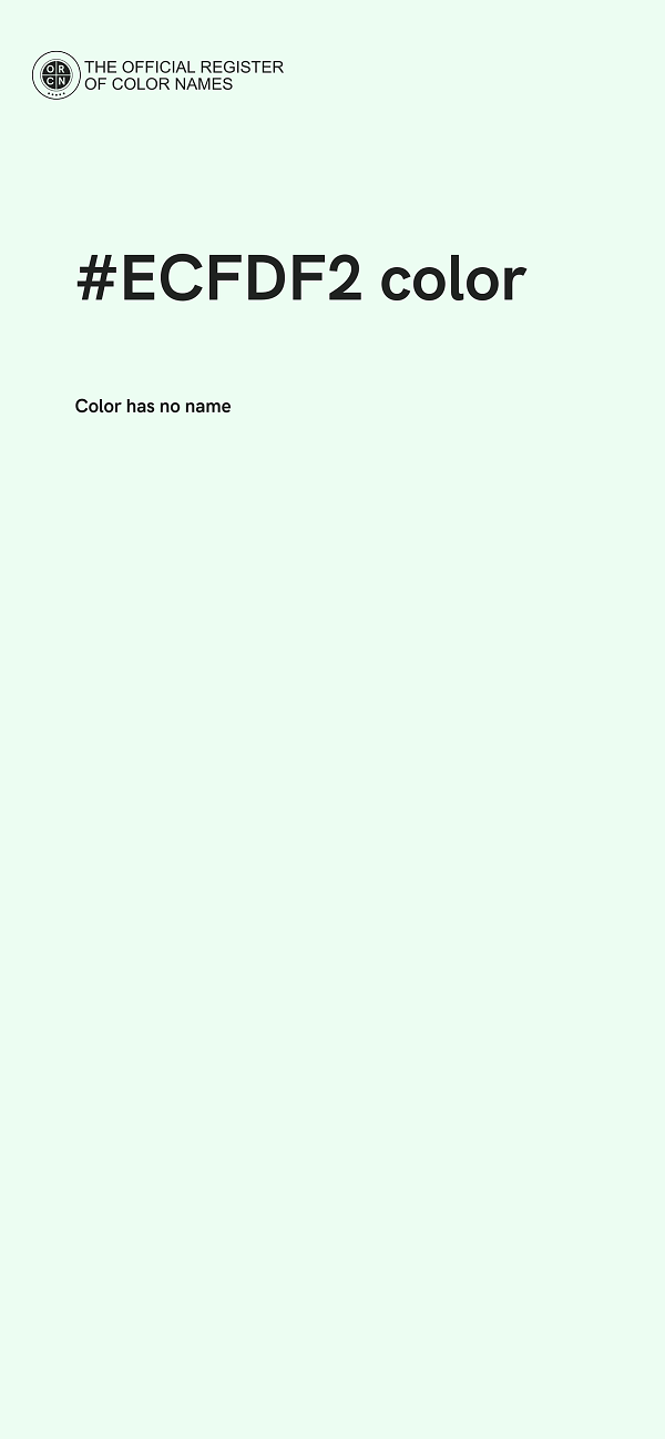 #ECFDF2 color image