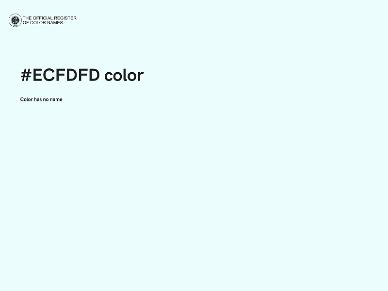#ECFDFD color image