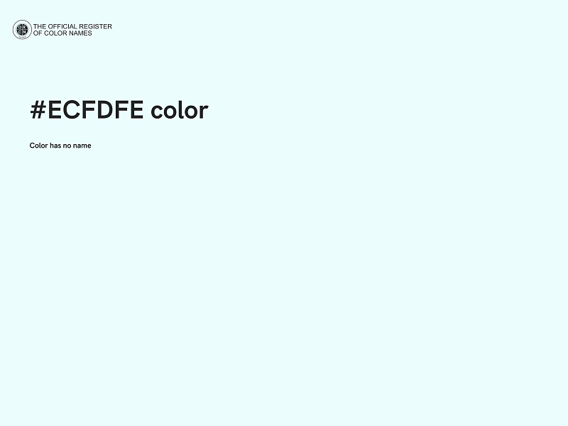 #ECFDFE color image