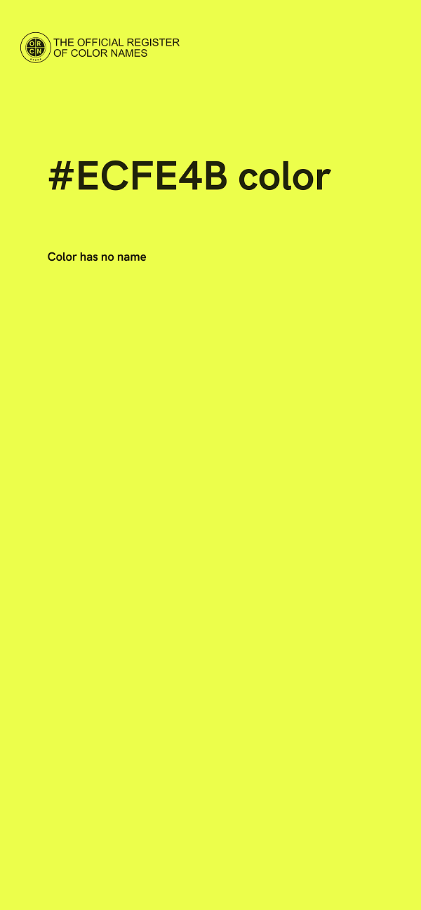 #ECFE4B color image
