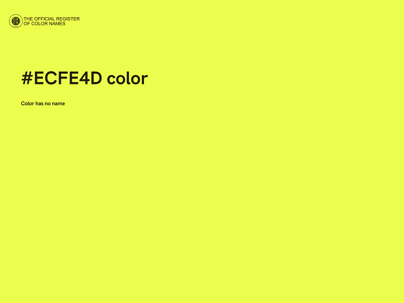 #ECFE4D color image
