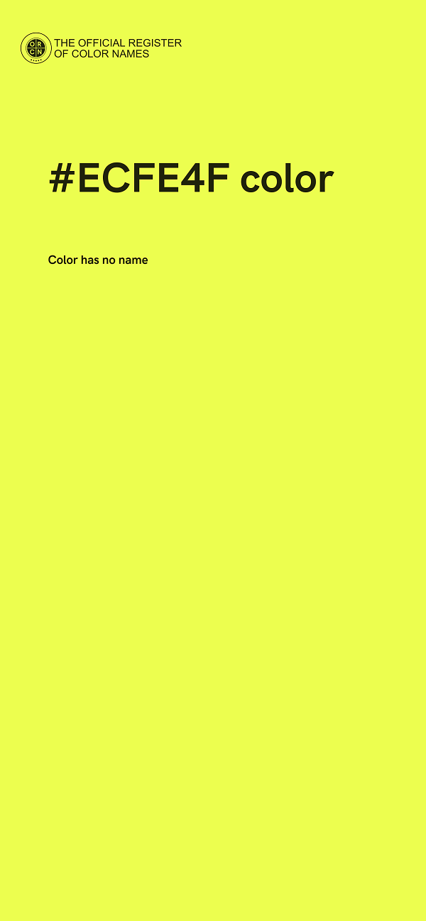 #ECFE4F color image