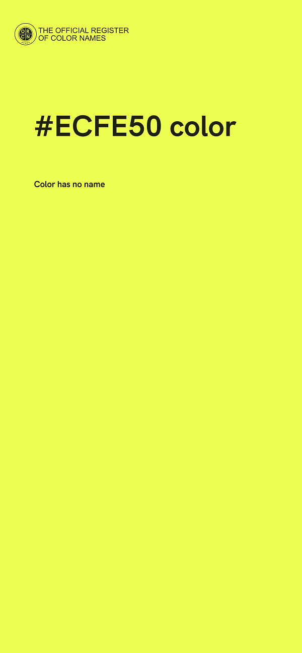 #ECFE50 color image