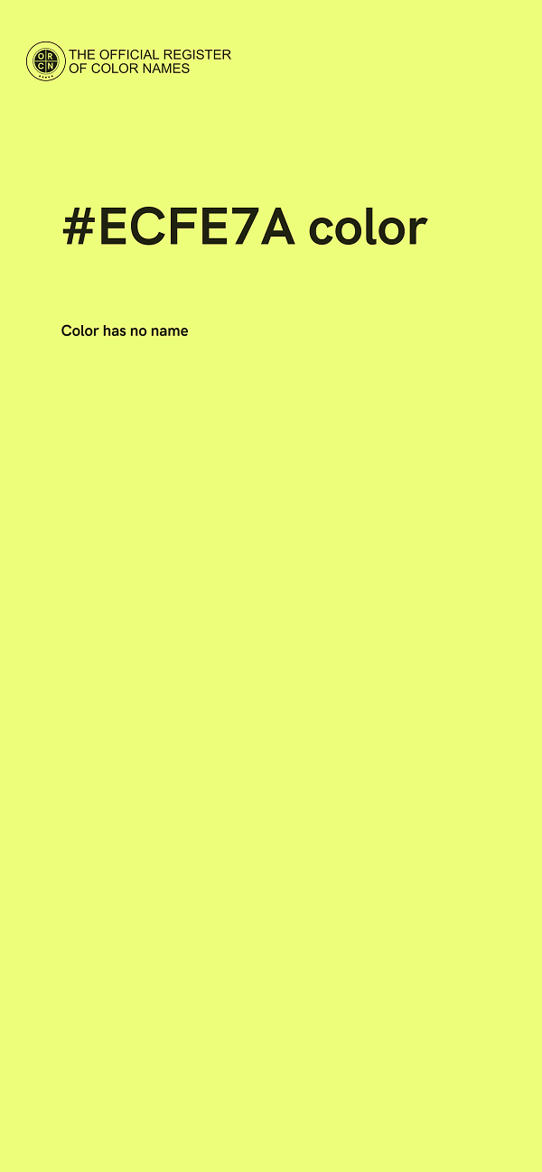 #ECFE7A color image