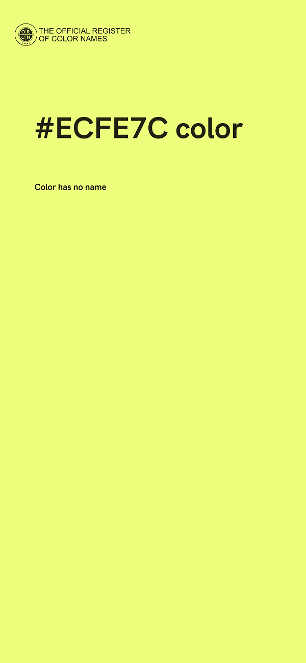 #ECFE7C color image