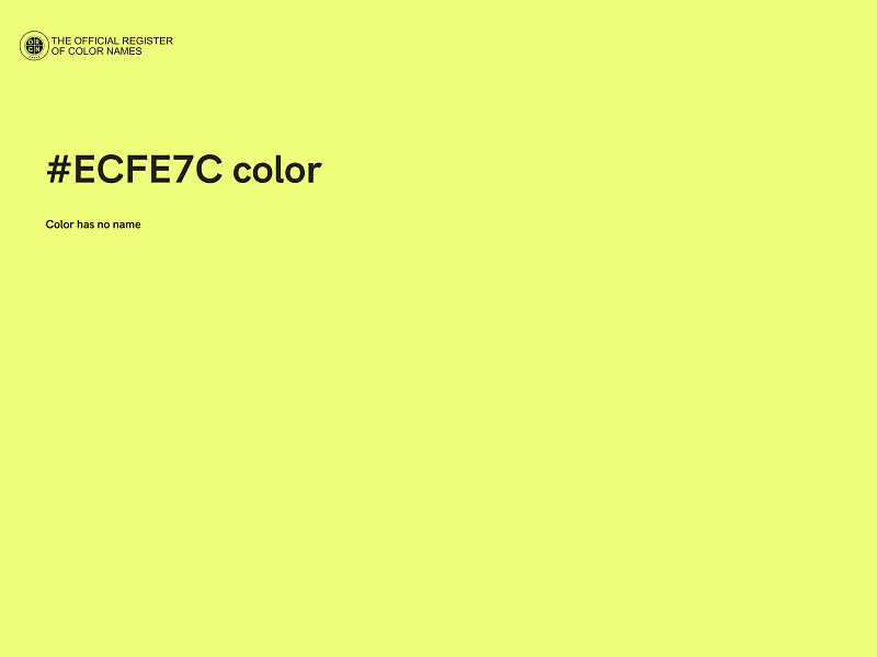 #ECFE7C color image
