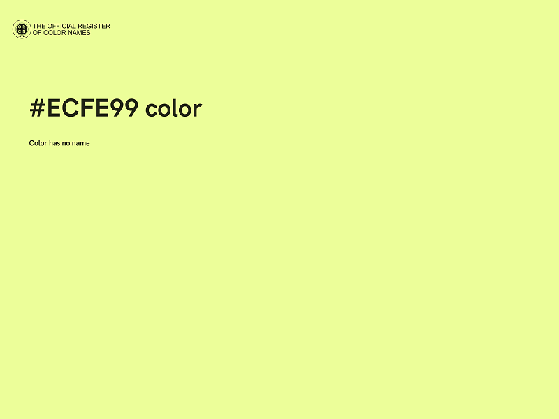 #ECFE99 color image