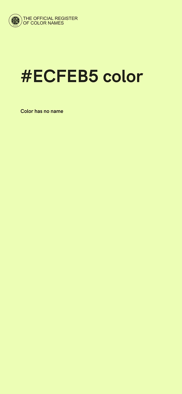 #ECFEB5 color image