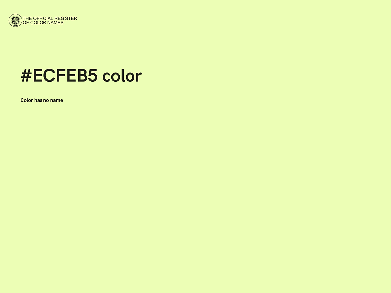 #ECFEB5 color image