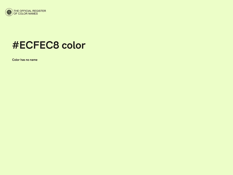 #ECFEC8 color image