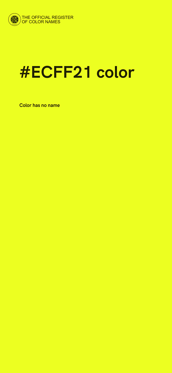 #ECFF21 color image