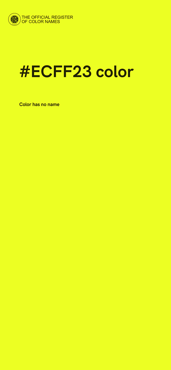#ECFF23 color image