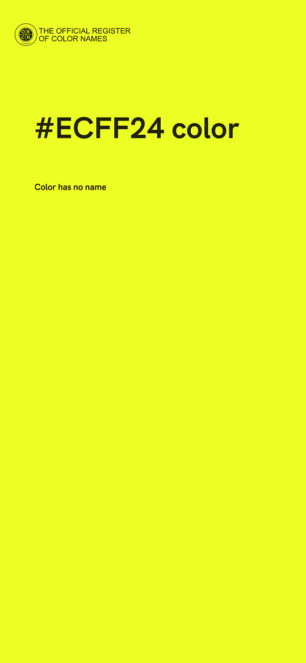 #ECFF24 color image