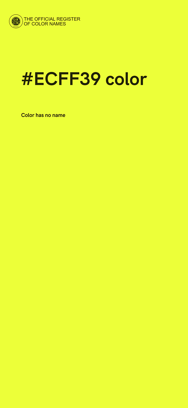 #ECFF39 color image