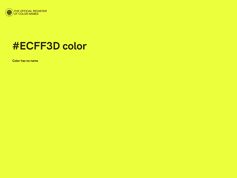 #ECFF3D color image