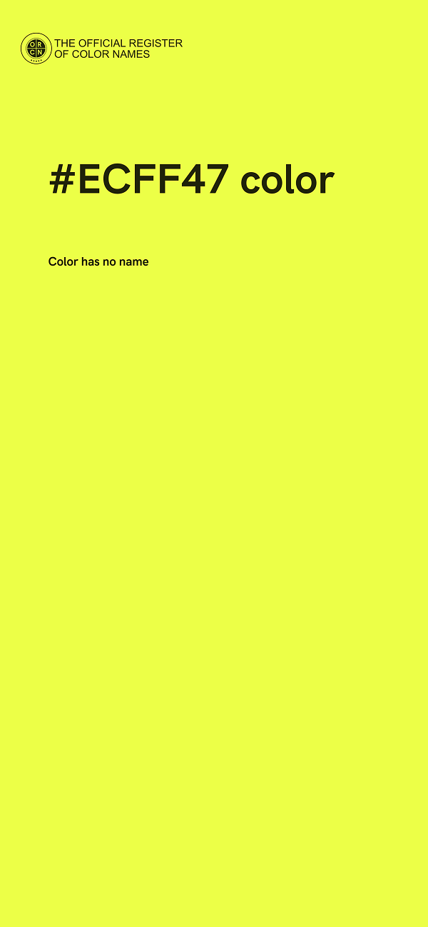 #ECFF47 color image