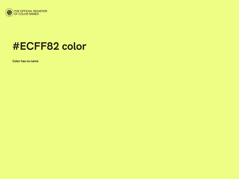 #ECFF82 color image