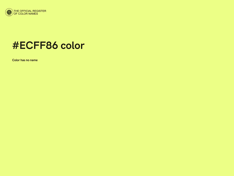 #ECFF86 color image