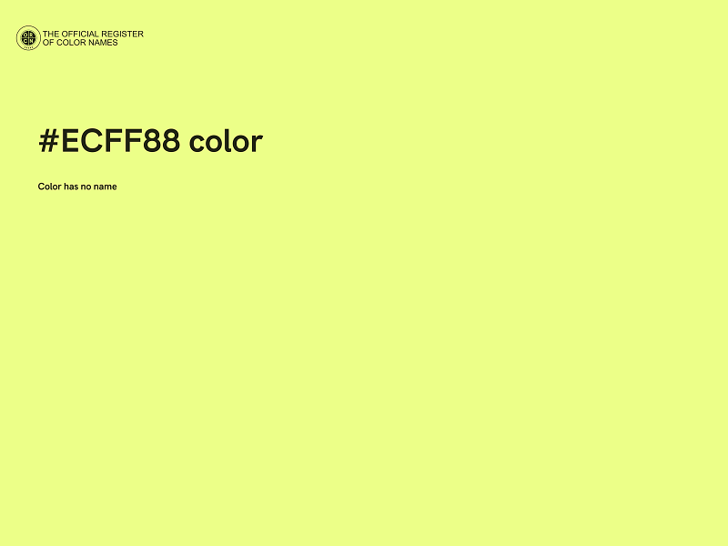 #ECFF88 color image