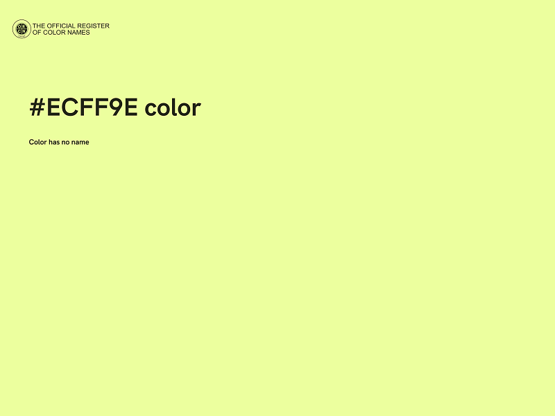 #ECFF9E color image