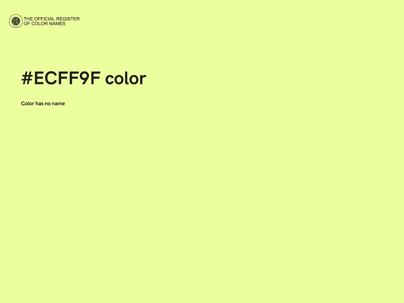 #ECFF9F color image
