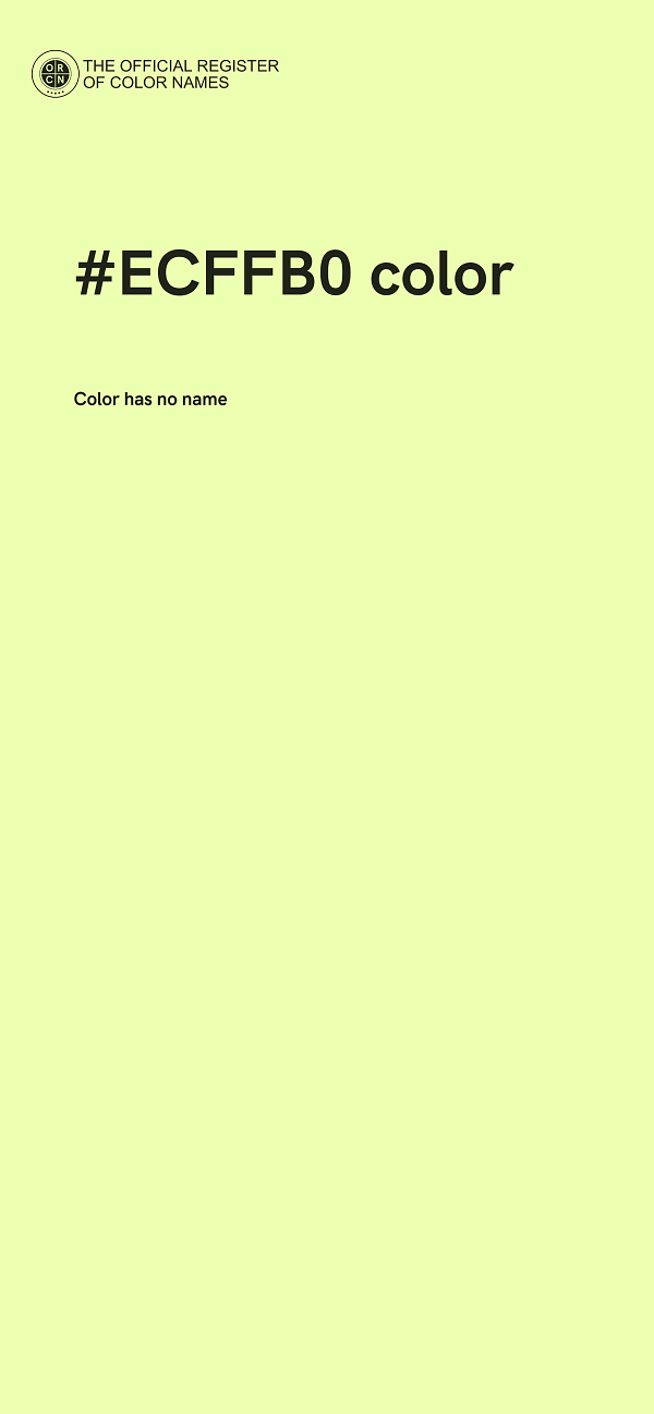 #ECFFB0 color image