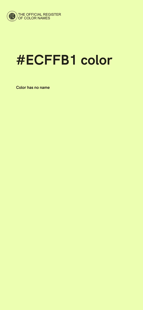 #ECFFB1 color image