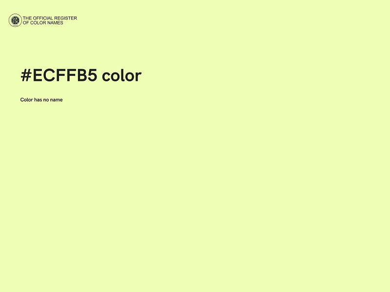 #ECFFB5 color image