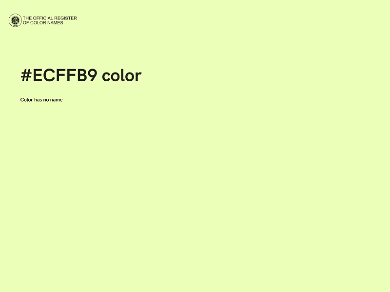 #ECFFB9 color image