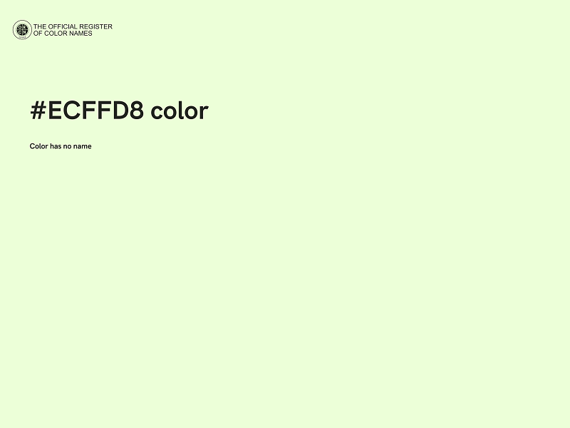 #ECFFD8 color image