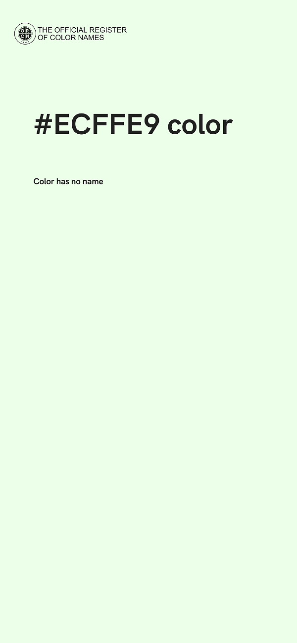 #ECFFE9 color image