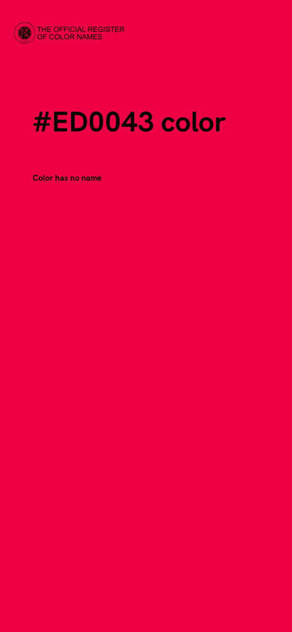 #ED0043 color image