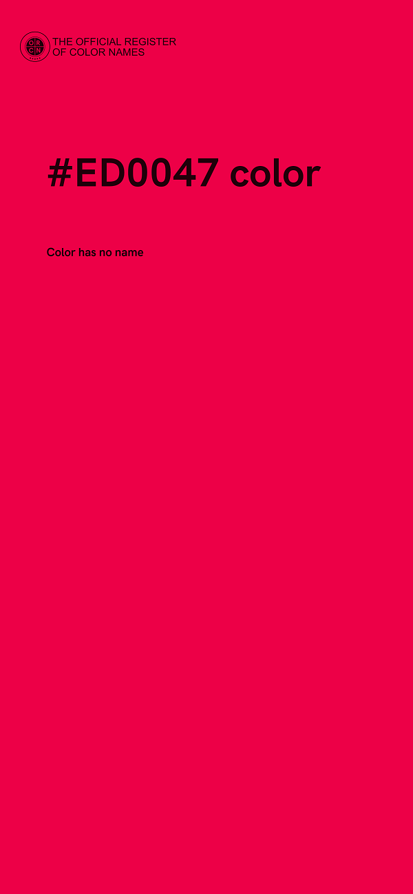 #ED0047 color image