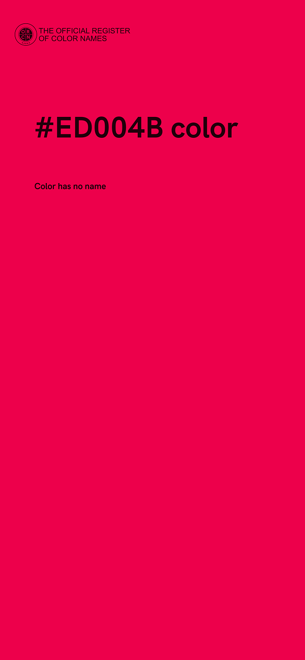 #ED004B color image