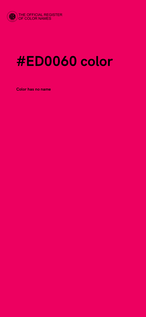 #ED0060 color image