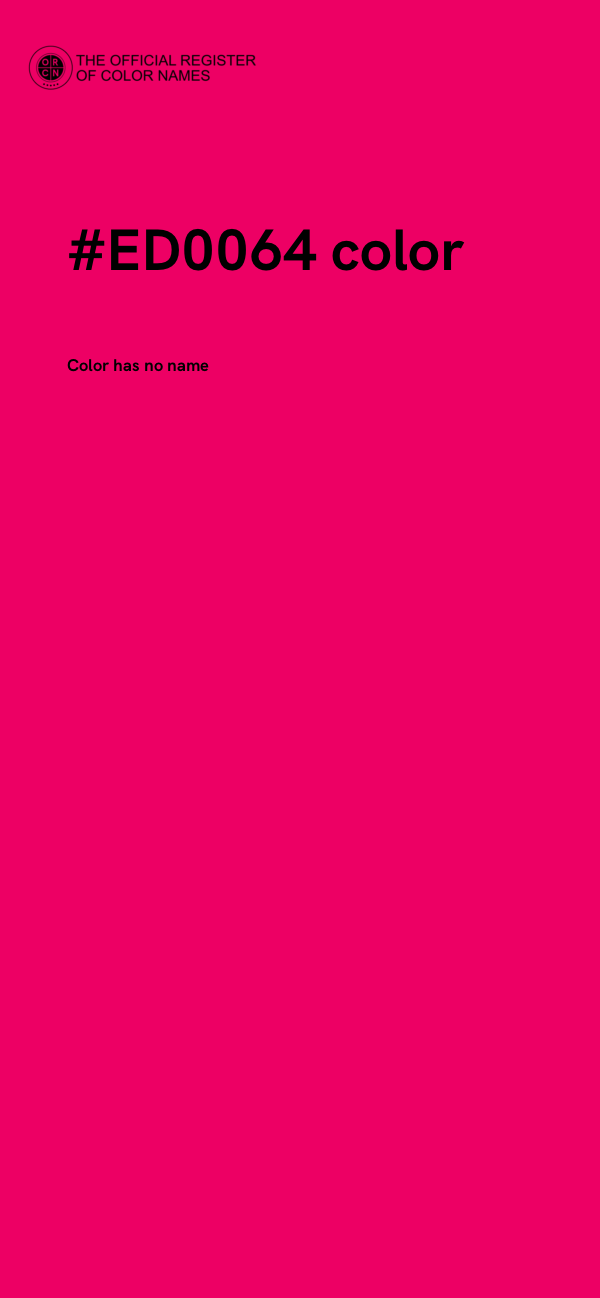 #ED0064 color image