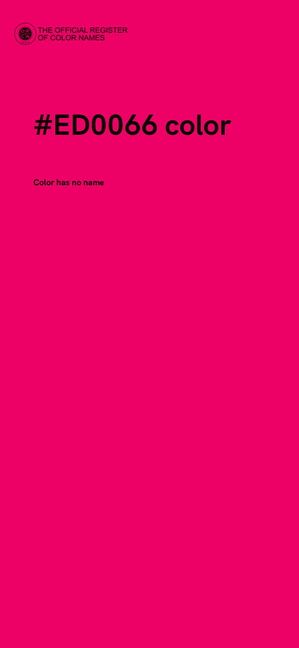 #ED0066 color image