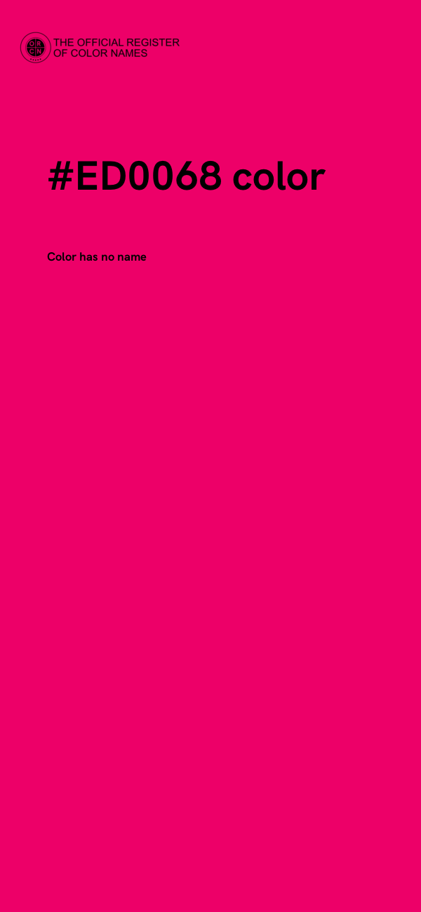 #ED0068 color image