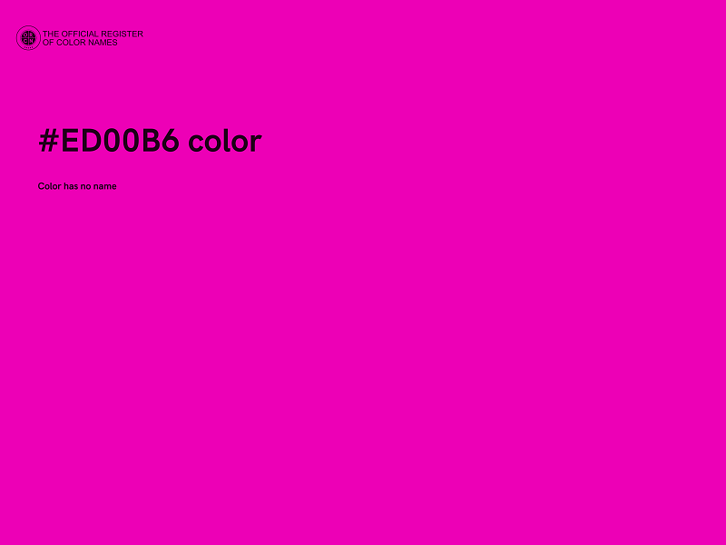 #ED00B6 color image